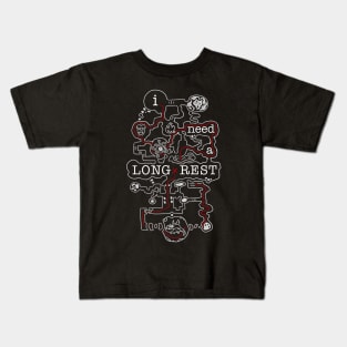 I need a long rest | (with path) | Dungeon crawling | DnD Kids T-Shirt